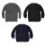 Basic Sweatshirt in 3 Farben Schwarz  5XL