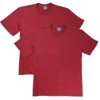 Doppelpack Ahorn &Uuml;bergr&ouml;&szlig;en T-Shirt rot