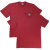 Doppelpack Ahorn T-Shirt rot 8XL