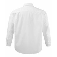 JP1880 BigSize Langarmhemd mit Variokragen | Weiß