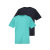JP1880 2er Pack T-Shirt  in Übergröße | mint-schwarz