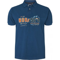 Poloshirt von North 56&deg;4 mit Stickerei in blau