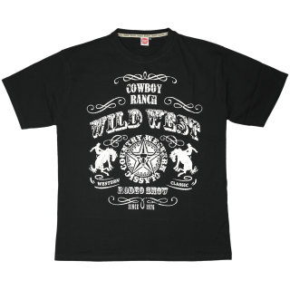Honeymoon T-Shirt "Wild West" schwarz 6XL