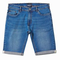 North 56°4 Stretch Jeans Short in Übergröße | stonewashed
