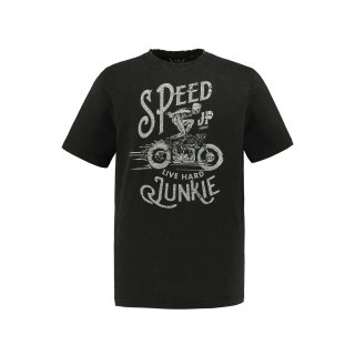 JP1880 T-Shirt "Speed" in Übergröße | schwarz