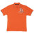 Orange farbenes Kitaro Poloshirt in Übergröße