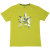 Bedrucktes Kitaro T-Shirt, gelb in Übergröße