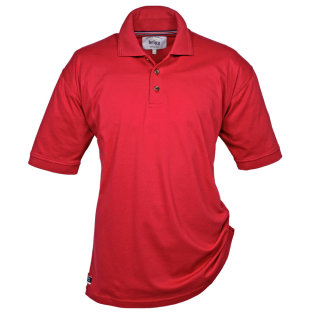 Poloshirt von Brigg in Unifarben rot | Übergröße