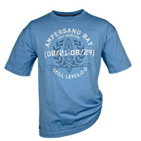 Brigg T-Shirt &quot;Bay&quot; in azurblau