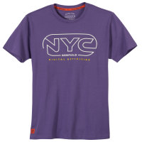 Violettes Redfield T-Shirt in Übergröße
