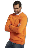 JP1880 Rundhals Pullover in orange,...