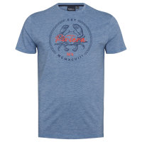 T-Shirt Druck blau Allsize 7XL