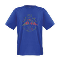 Blaues Adamo T-Shirt Motiv "Yachting"