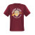 Rotes Adamo T-Shirt mit Brustdruck in &Uuml;bergr&ouml;&szlig;e