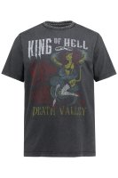 Graues "King of Hell" T-Shirt von JP1880 in...