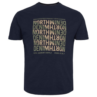 Allsize North 56°4 T-Shirt in navy und Übergröße