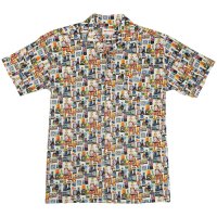 Buntes Kamro Hemd mit modischem Flaschen Druck