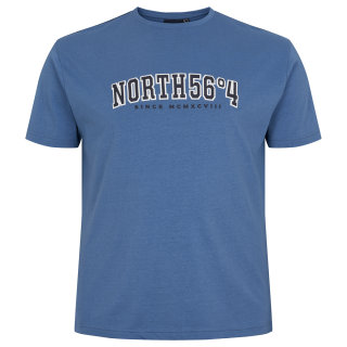 T-Shirt Druck blau Allsize 5XL