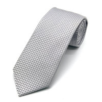 Seidenfalter Krawatten extralang in silber
