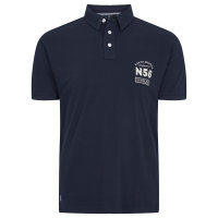 Blaues North 56&deg;4 Poloshirt in &Uuml;bergr&ouml;&szlig;e