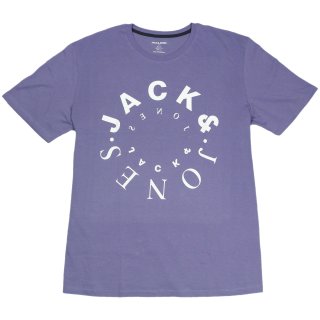 Flieder farbenes Jack & Jones T-Shirt in Übergröße