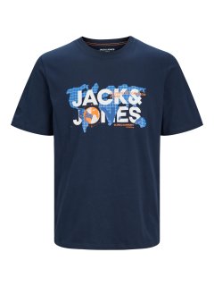Jack & Jones T-Shirt, blau Druck