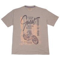 Redfield Print T-Shirt in grau