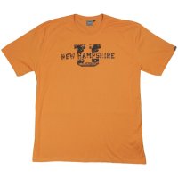 Modisches Ahorn T-Shirt, orange in Übergröße