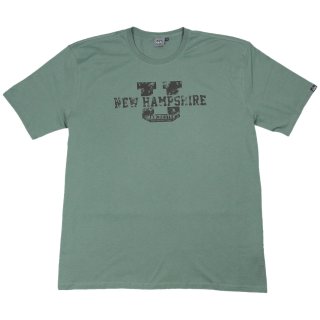 Ahorn T-Shirt mit Druck, Smokey green in Übergröße