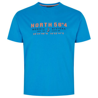 Allsize North 56°4 T-Shirt in Übergröße, blau
