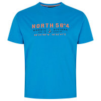 T-Shirt Modisch blau Druck Allsize 8XL