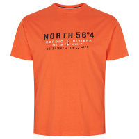 Modisches T-Shirt orange Druck Allsize