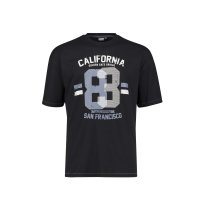 T-Shirt Golden Gate Motiv schwarz Adamo