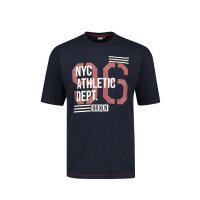 T-Shirt"NYC-96" Motiv in blau von Adamo