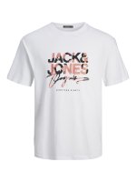 Weißes Jack & Jones T-Shirt mit Logodruck