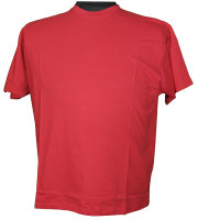 Basic T-Shirt in Übergröße Rot 4XL