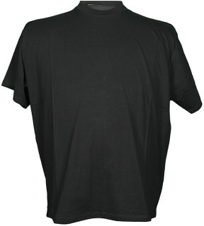 Basic T-Shirt Kamro Schwarz 3XL